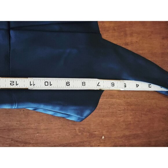 Calvin Klein Midi Dress Size 10 Teal sleeveless pleated bust cocktail - Picture 9 of 11